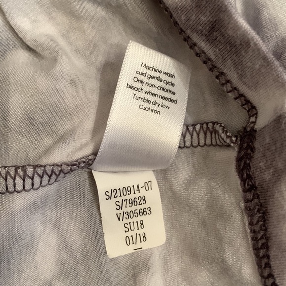 Athleta Gray White Santorini Thera Sleeveless Dress XS - Picture 8 of 9